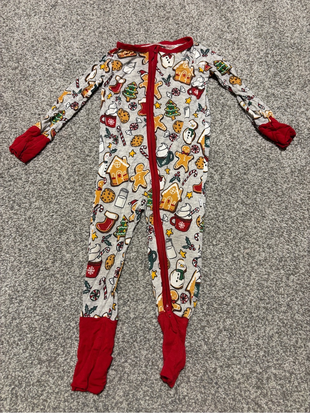 Little Sleepies - Holiday Cookie Print Zippy (6-12 mo)